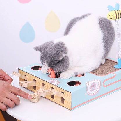Happy & Polly Interactive Hit Hamster Cat Toy
