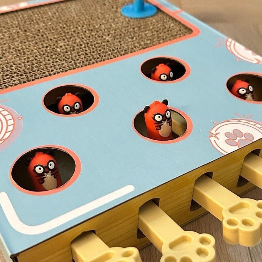 Happy & Polly Interactive Hit Hamster Cat Toy